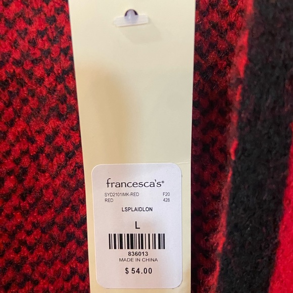 Francesca’s Harper Heritage Cardigan Sweater NWT Size Large - Picture 3 of 5